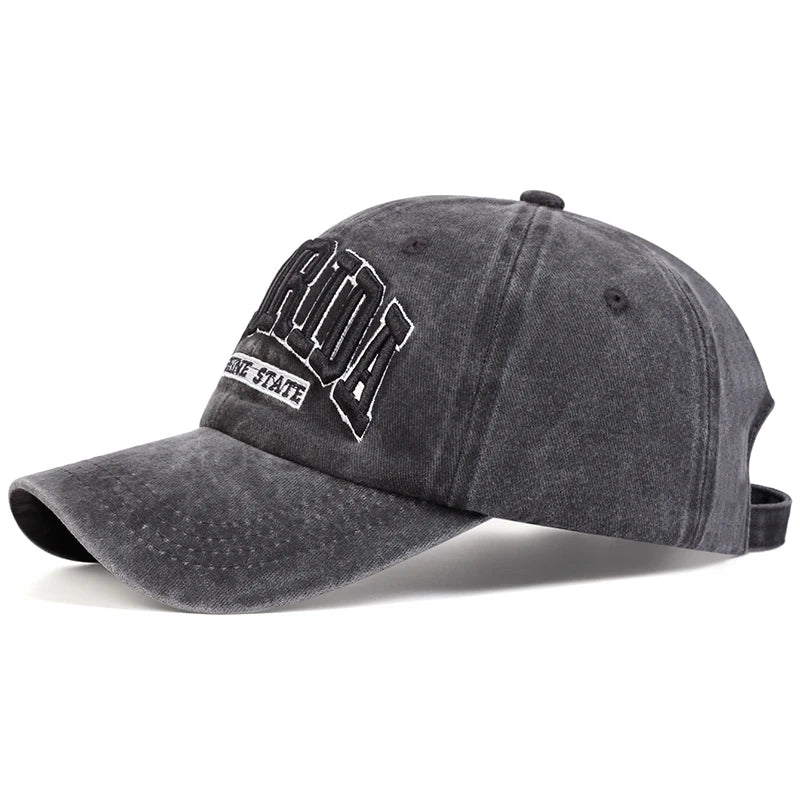 Florida Sunshine State Dad Hat - Black