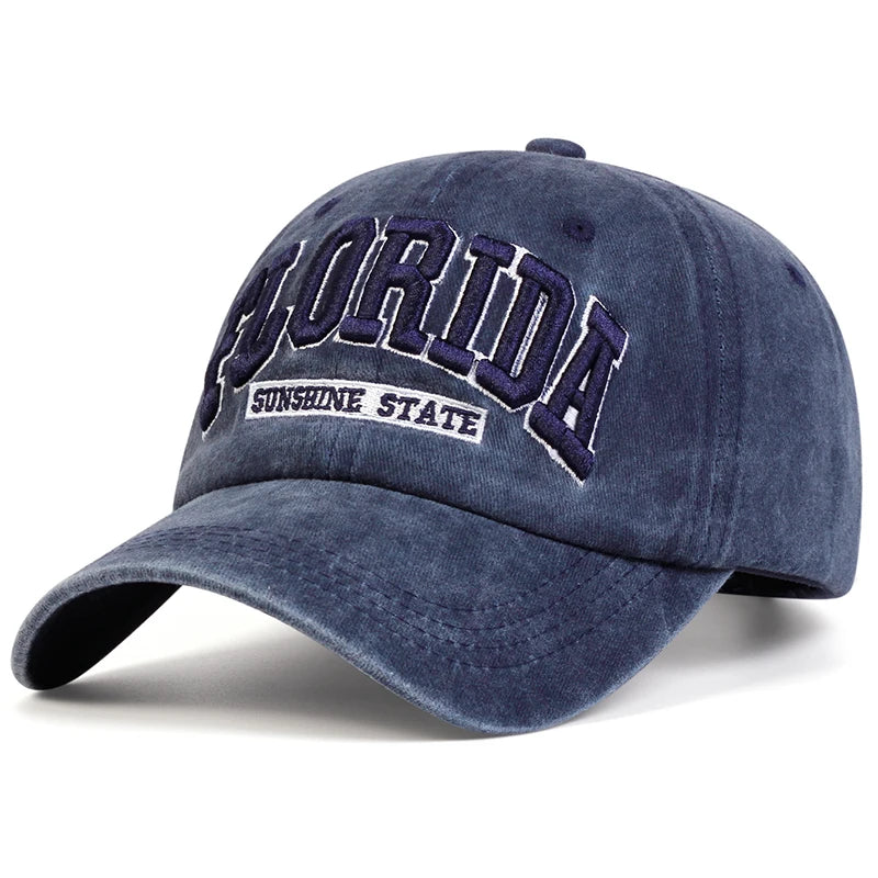 Florida Sunshine State Dad Hat - Navy