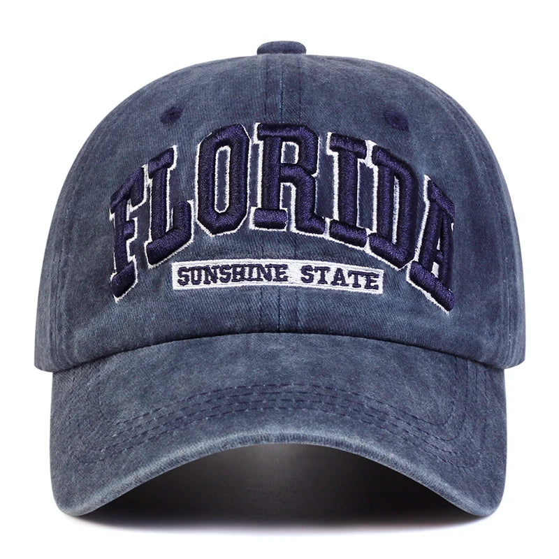 Florida Sunshine State Dad Hat - Navy
