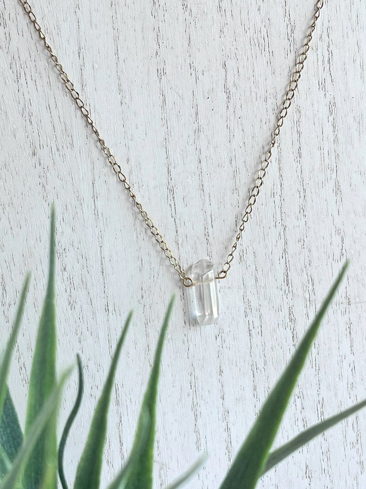 Dainty Crystal Quartz Necklace