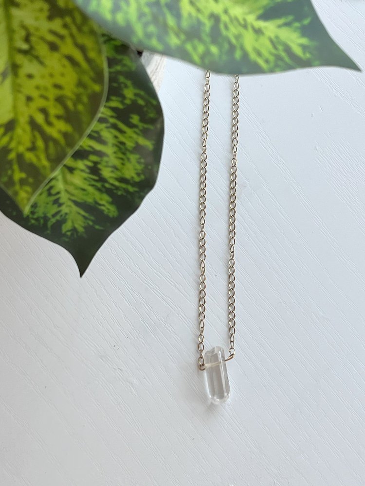 Dainty Crystal Quartz Necklace