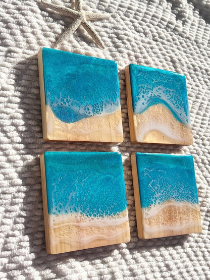 Natural Pine Wood Coasters