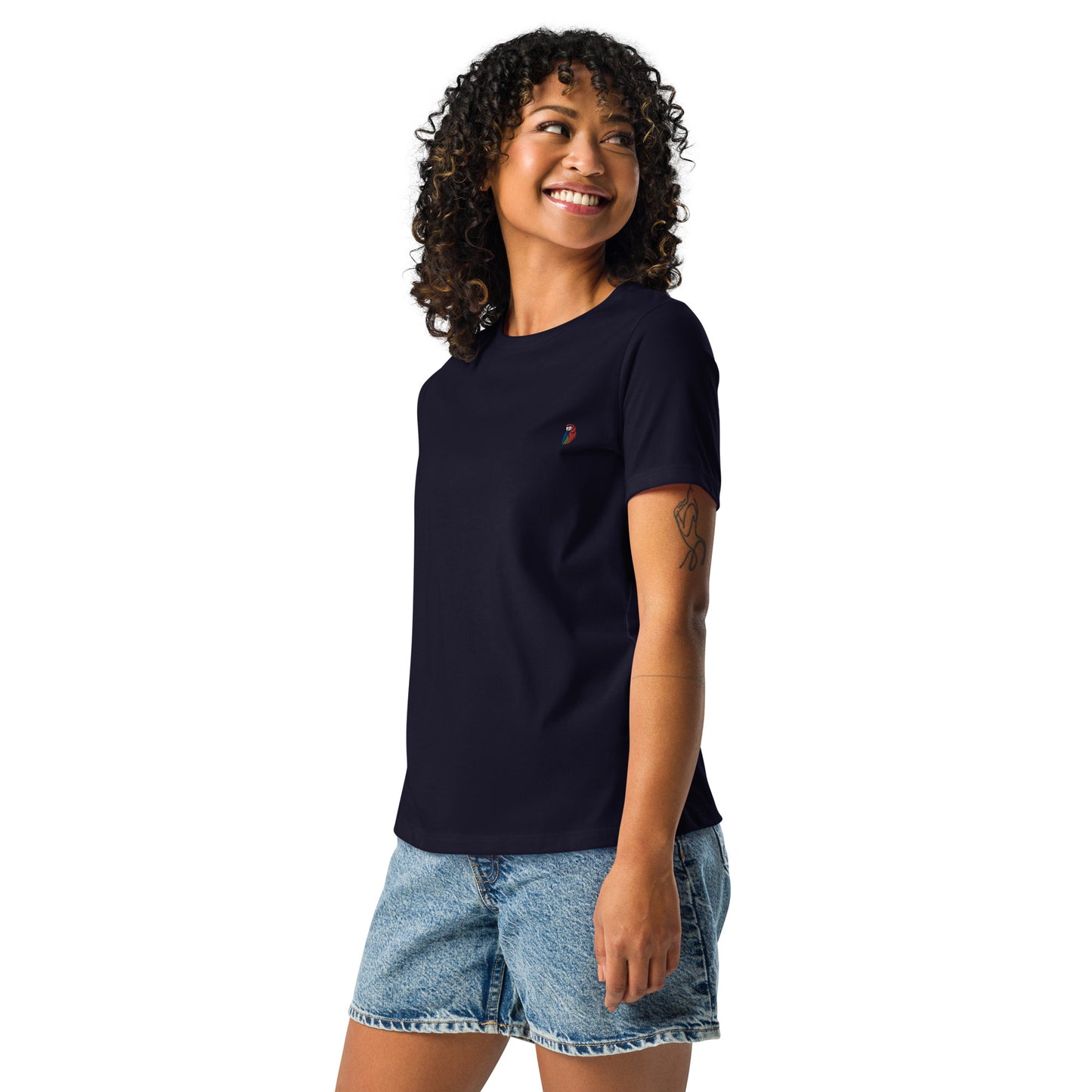 Women's Relaxed Embroidered Logo T-Shirt