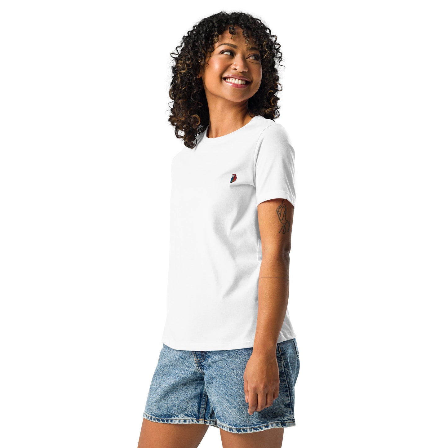 Women's Relaxed Embroidered Logo T-Shirt